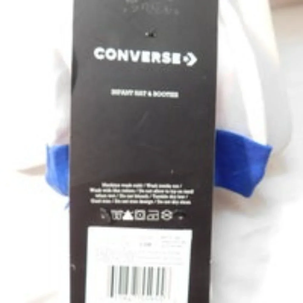 Converse Hat and Booties Gift Set 0-6 Months NEW
